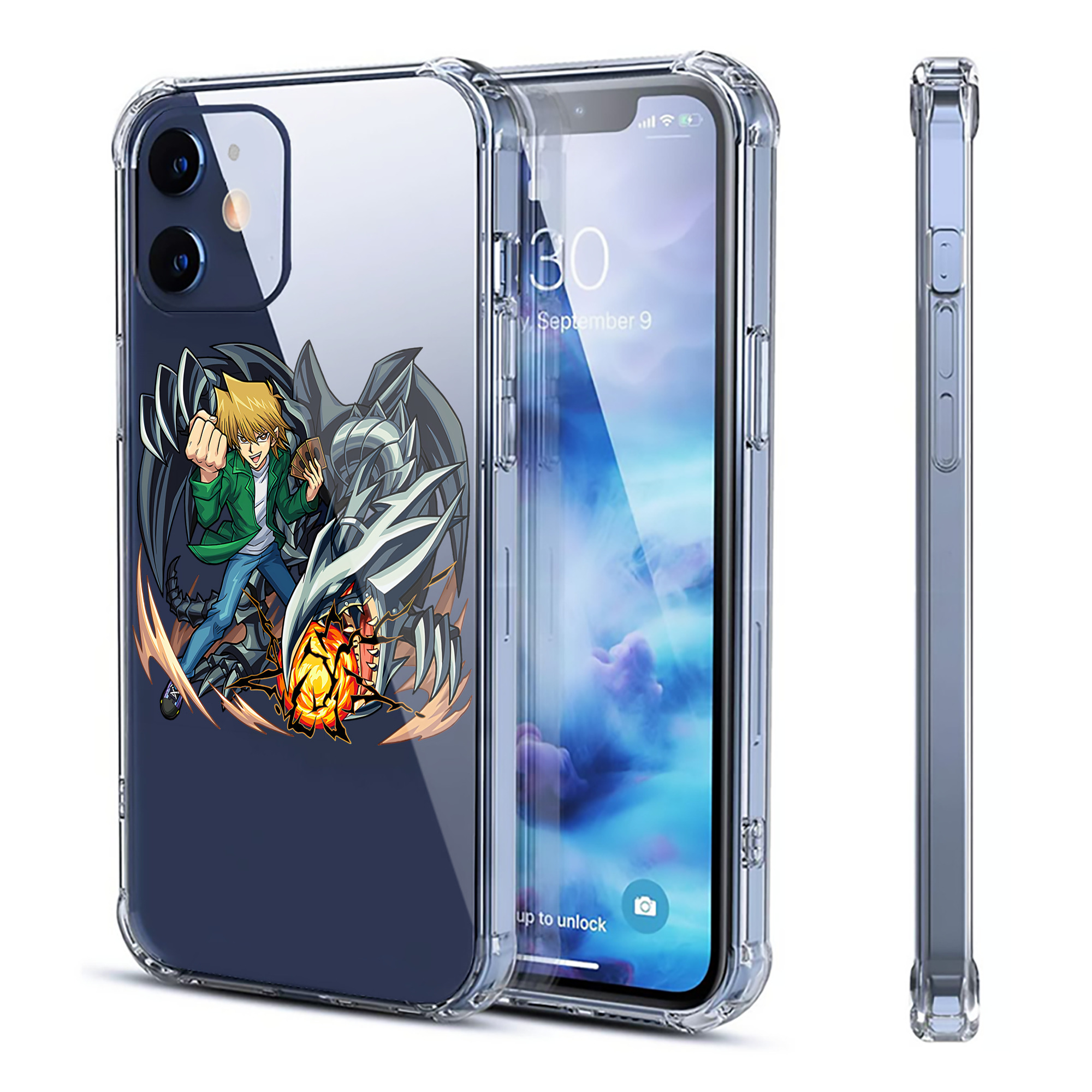 （画像用） 遊☆戯☆王 Yu-Gi-Oh! 【iPhone 12シリーズ対応】透明スマホケース（クリアソフトケース）